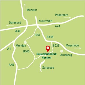 Sauerlandklinik Hachen - Anfahrt